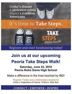 Proud sponsor again for Take Steps Peoria!